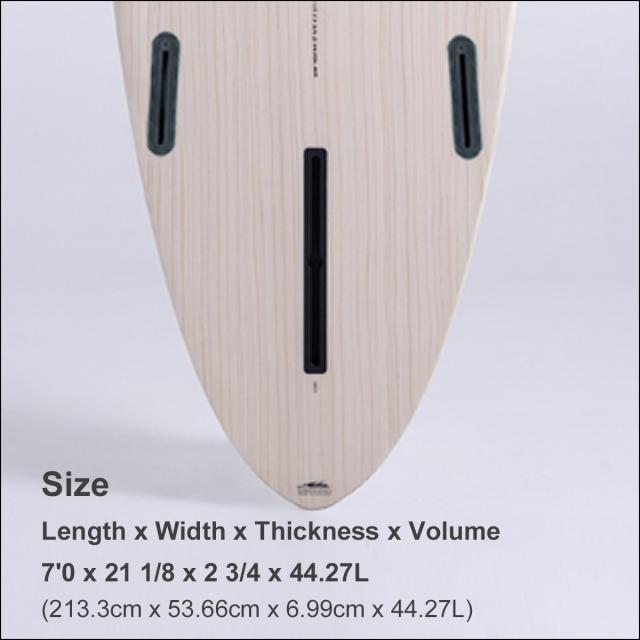 25 ALOHA SURFBOARDS アロハ サーフボード MID 7’0 EPS エポキシ エコスキン 3fin Futures 2025年 日本正規品