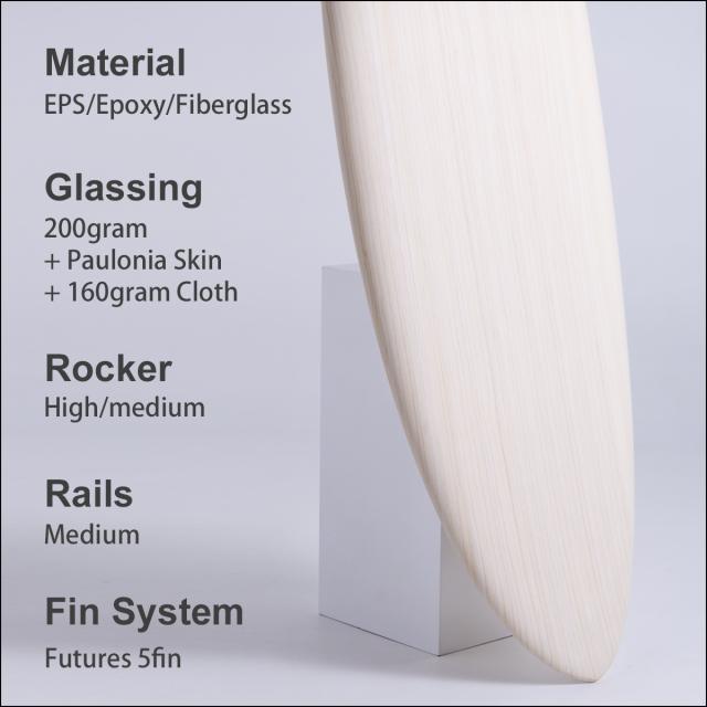 25 ALOHA SURFBOARDS アロハ サーフボード ALOHA SKEGG 5'10