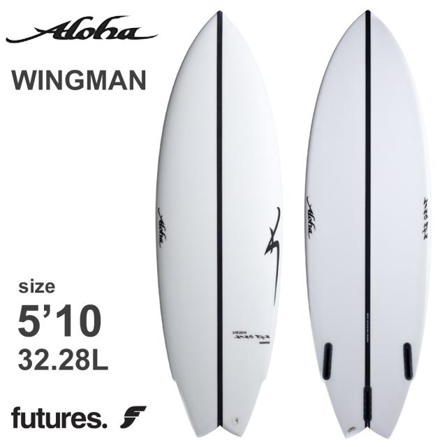 25 ALOHA SURFBOARDS アロハ サーフボード WINGMAN 5’10 EPS エポキシ SHADOW FORCE 3fin Futures 2025年 日本正規品