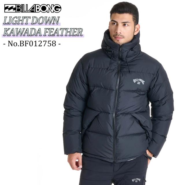 25 FW BILLABONG ビラボン ダウンジャケット LIGHT DOWN KAWADA FEATHER アウター 撥水 透湿 保温 暖かい 真羽毛 カジュアル シンプル ダウンコート サーフィン マリンスポーツ アウトドア メンズ 2025年秋冬 品番 BF012758 BF012-758 日本正規品
