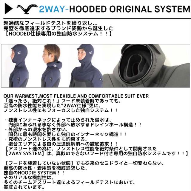 25-26 BILLABONG ビラボン セミドライ ウェットスーツ 頂AIRLITE4D フード付き ガルウィングジップ ロングチェスト ウエットスーツ カスタム オーダー 冬用 メンズモデル 2025年/2026年 品番 BF018-720 日本正規品