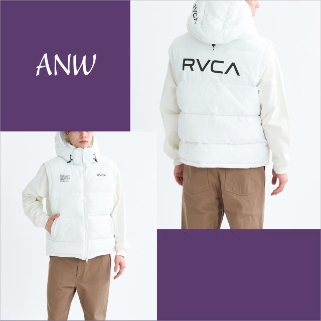 25 FW RVCA ルーカ ベスト上着 パフベスト ダウン ノースリーブ
