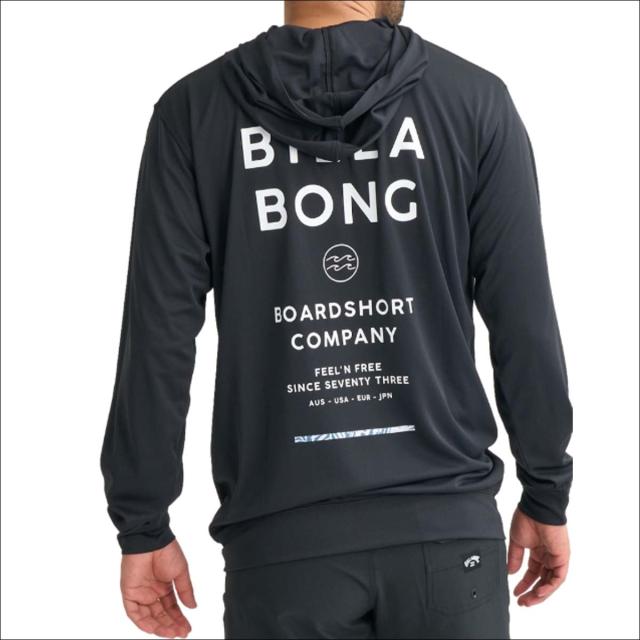 26 SS BILLABONG ビラボン ラッシュガード RASH ZIP HOOD パーカー フーディー フード付き 長袖 トップス 水着 水陸両用 UPF50+ 男性 メンズ 2026年春夏 品番 BG011855 BG011-855 日本正規品