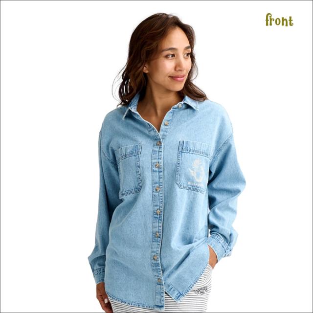 26 SS BILLABONG ビラボン シャツ DOWN THE COAST 長袖 トップス デニム レディース 2026年春夏 BG013100 BG013-100 日本正規品_1