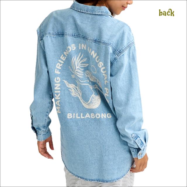 26 SS BILLABONG ビラボン シャツ DOWN THE COAST 長袖 トップス デニム レディース 2026年春夏 BG013100 BG013-100 日本正規品_2