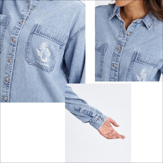 26 SS BILLABONG ビラボン シャツ DOWN THE COAST 長袖 トップス デニム レディース 2026年春夏 BG013100 BG013-100 日本正規品_3