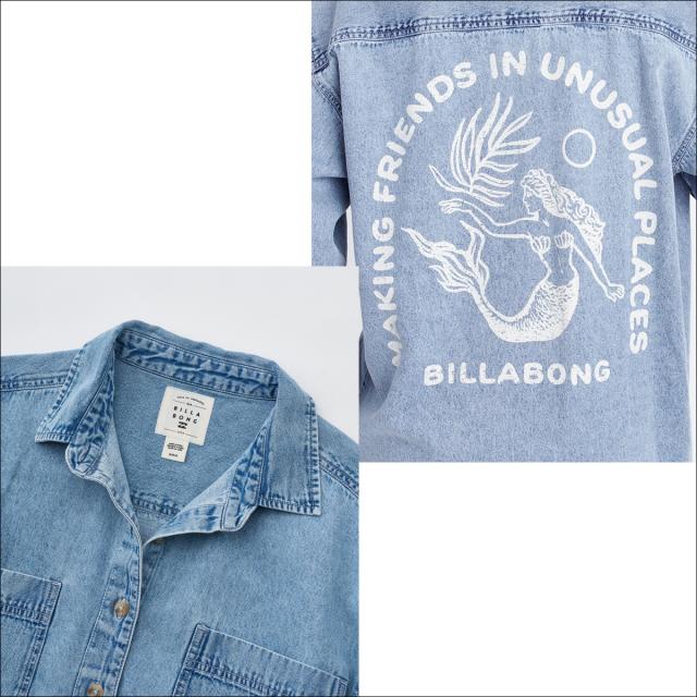 26 SS BILLABONG ビラボン シャツ DOWN THE COAST 長袖 トップス デニム レディース 2026年春夏 BG013100 BG013-100 日本正規品_4