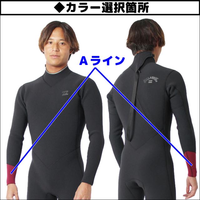 26 SS BILLABONG ビラボン ロンスプ ウェットカスタム ニンジャジップ バックジップ ウエットスーツ 春夏 サーフィン 2026年 BG018-403 BG018-402 日本正規品