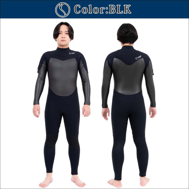 サーフィン セミドライ チェストジップ 2024年 5mm x 3mm セミドライ