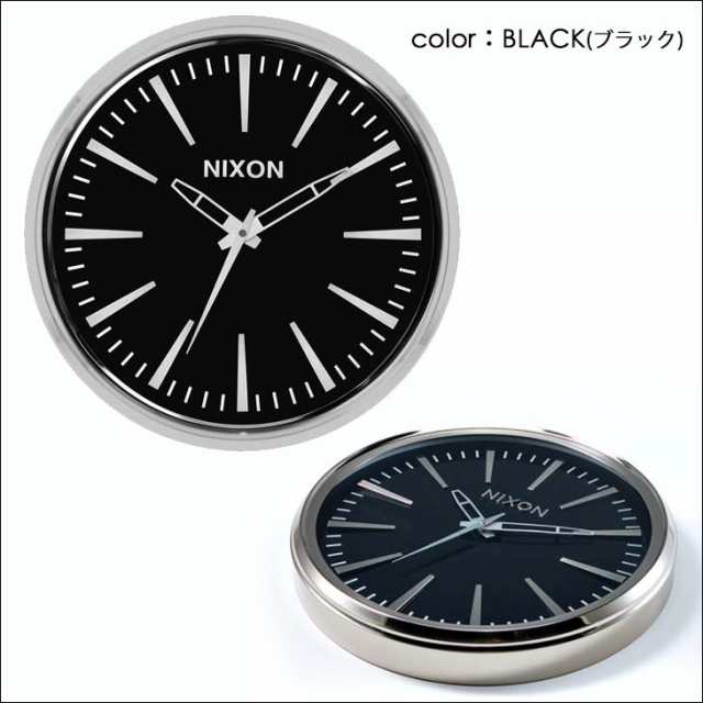 NIXON ニクソン 壁掛け時計 メンズ レディース Sentry Wall Clock セントリーウォールクロック クォーツムーブメント 時計 アナログ オン