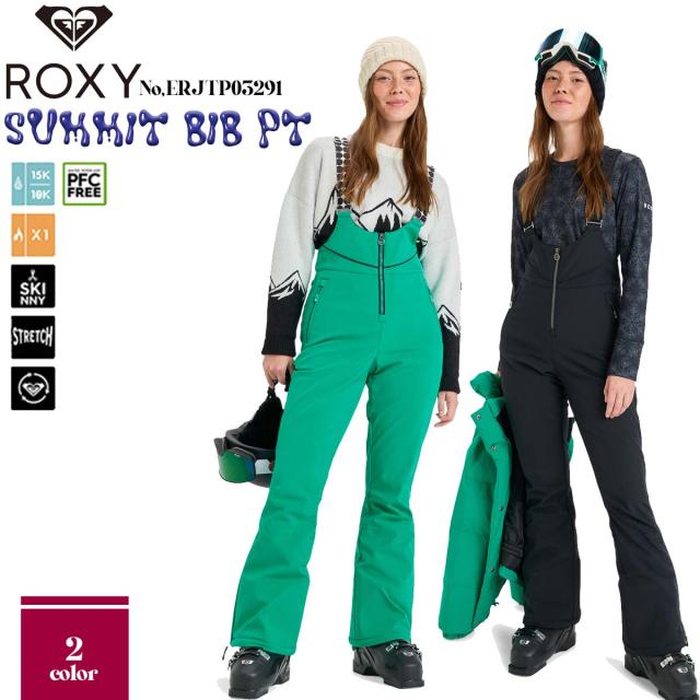 25/26 スノー ROXY ロキシー サロペット スノーウェア オーバーオール 雪 ウィンタースポーツ スキー スノボー 2025年/2026年冬 レディース SUMMIT BIB PT 品番 ERJTP03291 日本正規品