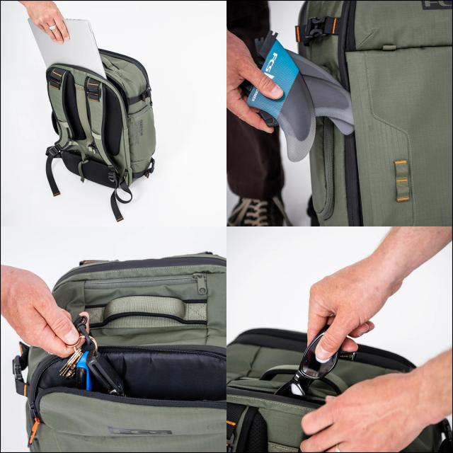 26 FCS バックパック 40L ミッション3.0 デイパック トラベルパック リュック サーフパック デイリーパック サーフィン アウトドア Mission 3.0 Backpack 日本正規品_3