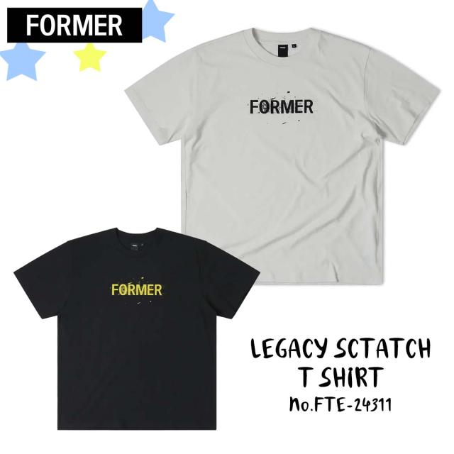 24 FORMER フォーマー Tシャツ LEGACY SCRATCH T-SHIRT 半袖 トップス ロゴ カジュアル メンズ 2024年秋冬 品番 FTE-24311 FTE24311 日本正規品の通販は 6,050円