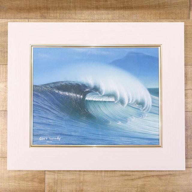 バリ島　アーティスト　絵画　オリジナル額縁 Goes Windy Dreamland Wave Art Official Studio F6 オリジナル