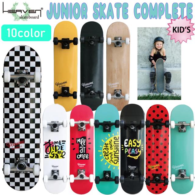 HEAVEN SKATEBOARD ヘブン スケートボード ジュニア用 JUNIOR SKATE COMPLETE Vitamin 28.5×7.375 スケボー アウトドア 子供用 キッズ 2024年春夏 日本正規品