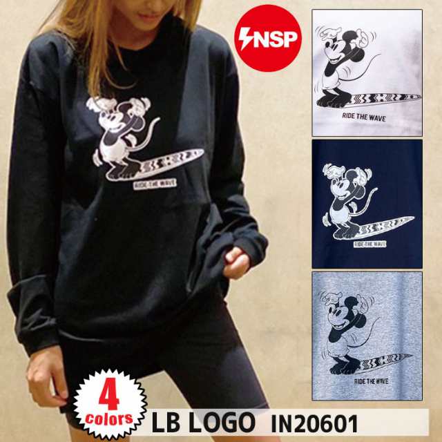 20 INSP インスピ ロングTシャツ LB LOGO ミッキー ディズニー サーフィン ロンT 長袖 コットン100％ ユニセックス 2020年秋冬 品番 IN20601 日本正規品の通販は