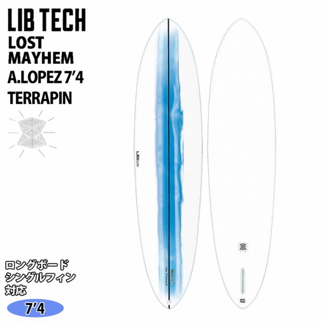 24 LIB TECH LOST MAYHEM リブテック ロスト メイヘム A.LOPEZ 7'4 TERRAPIN アレックス ロペス サーフボード 2024年 日本正規品