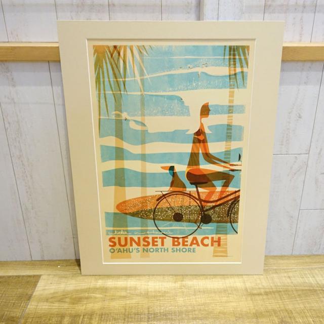 ハワイ画家Nick Kucharニック カッチャーアート額付き6点セット