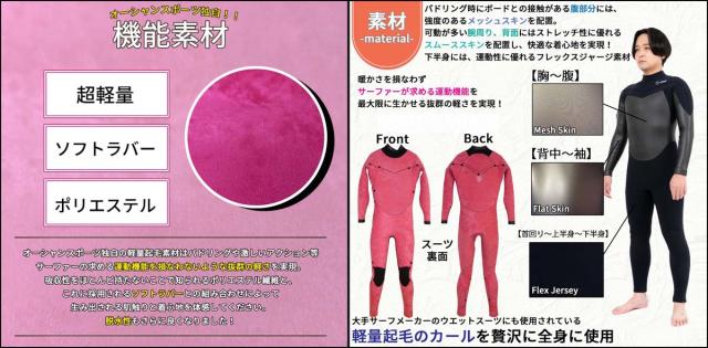 25/26 FW Oreal オリアル セミドライ カスタム オーダー LONG CHEST ZIP ロングチェストジップ ウエットスーツ 5mm/3mm フルスーツ 全身フルオーダー 長袖 長ズボン 冬用 メンズ レディース 男性用 女性用 国産 日本製 日本正規品_7