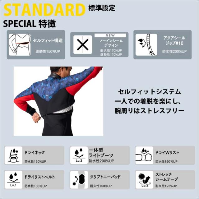 23-24 O'NEILL オニール ライトドライ ドライスーツ サーフィン セル