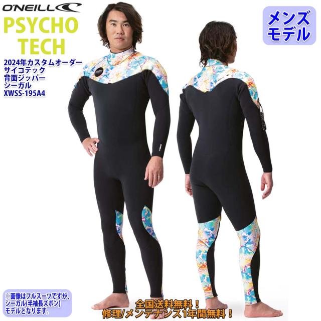 24 O'NEILL オニール シーガル ウェットスーツ 背面ジップ バック