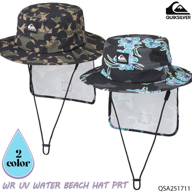 25 QUIKSILVER クイックシルバー サーフハット WR UV WATER BEACH HAT PRT 帽子 ハット サーフィン メンズ 2025年春夏 QSA251711 日本正規品