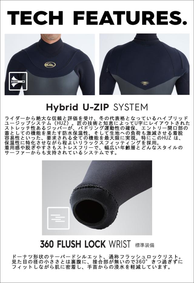 25-26 QUIKSILVER クイックシルバー ウエットスーツ セミドライ カスタム 秋冬 メンズ 2025年 2026年 QWT254718 QWT254717 QWT2254716 QWT254715 日本正規品_5