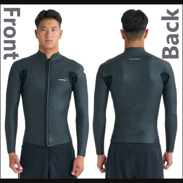 26 QUIKSILVER クイックシルバー 長袖タッパー ウエットスーツ EVERYDAY SESSIONS 2.0 FZ LS JKT ウェットスーツ フロントジップ ２×２ミリ バリュー サーフィン メンズ 2026年 春夏用 品番 QWT261706 日本正規品