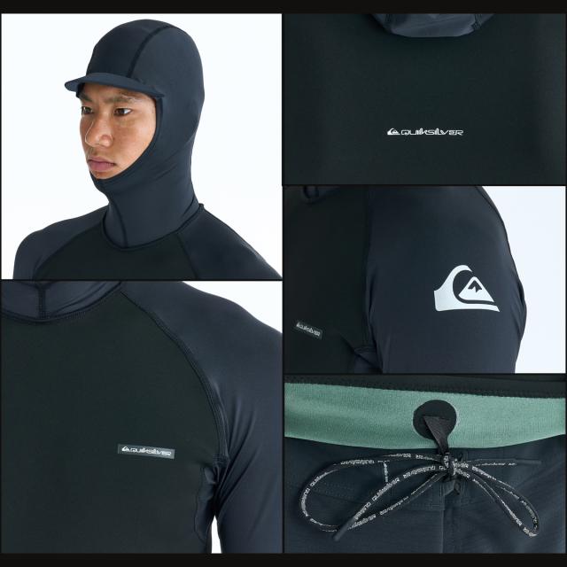 26 QUIKSILVER クイックシルバー フード付き長袖タッパー ウエットスーツ EVERYDAY SESSIONS 0.5 LS WATER HOODY ノンジップ 0.5ミリ バリュー サーフィン メンズ 2026年 春夏用 品番 QWT261711 日本正規品