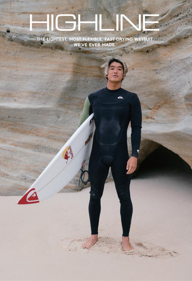 26 QUIKSILVER クイックしろがね色 ウエットスーツ 盛りだくさん背広 HIGHLINE KZ FULL カスタム購入注文 情の籠もった背広 キージップ 五十嵐カノア 春夏用 メンズひな型 2026年 品番 QWT261721 日本定まり品