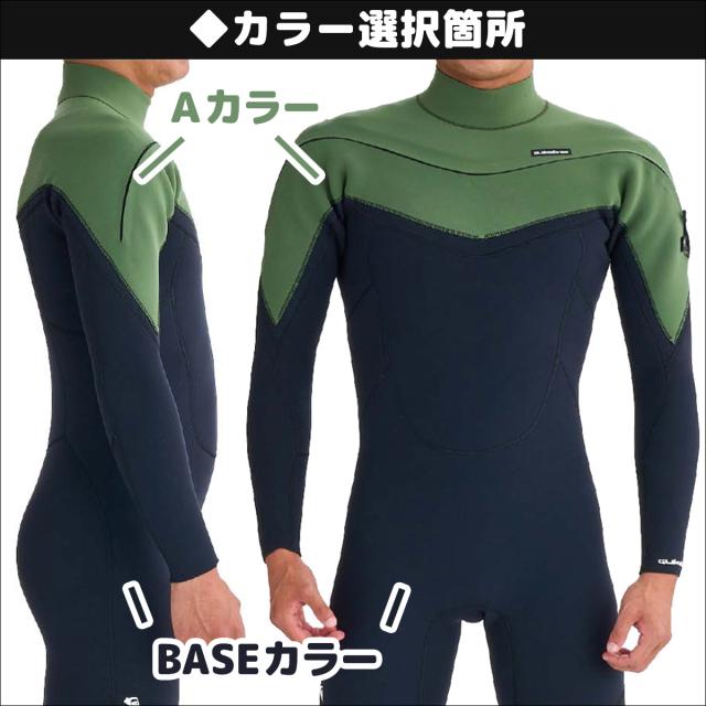 26 QUIKSILVER クイックシルバー ウエットスーツ フルスーツ EVERY DAY SESSIONS 3/3/2 LCZ FULL カスタムオーダー ウェットスーツ チェストジップ  春夏用 メンズモデル 2026年 品番 QWT261745 日本正規品_5