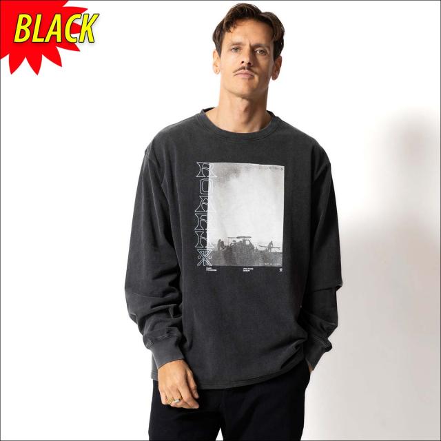 25 FW ROARK ロアーク ロンT "PROVISION" L/S TEE 長袖 トップス Tシャツ ティーシャツ 抗菌 防臭 綿 プリント メンズ 2025年秋冬 品番 RLTJ1154 日本正規品