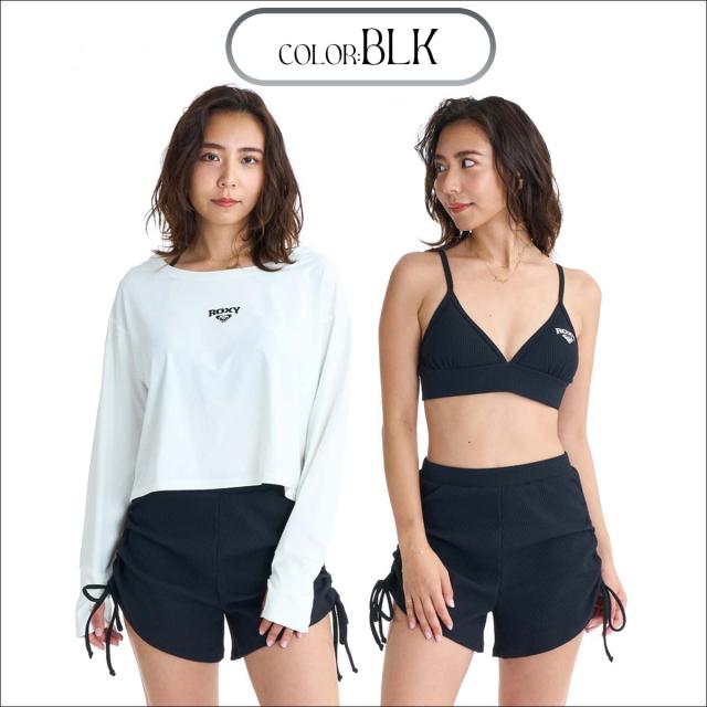 26 SS ROXY ロキシー 水着 ブルー ドリフト スイムウェア 3点セット ラッシュガード 長袖 水陸両用 UVカット 大人用 アウトドア マリンスポーツ サーフィン 2026年春夏 レディース BLUE DRIFT 品番 RSW261002 日本正規品_4