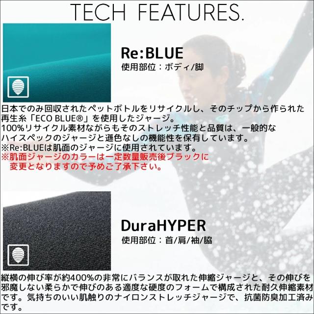 25 ROXY ロキシー シーガル ウェットスーツ ウエットスーツ ハイブリッドUジップ カスタムオーダー 春夏用 レディースモデル Elite HYBLID U ZIP 3/2 HUZ SG 2025年 品番 RWT251722 日本正規品