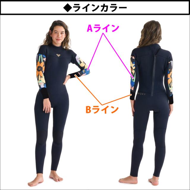 25 ROXY ロキシー スプリング ウェットスーツ ウエットスーツ バックジップ カスタムオーダー 春夏用 レディースモデル Swell Series BACK ZIP 3/2 BZ SS SP 2025年 品番 RWT251738 日本正規品