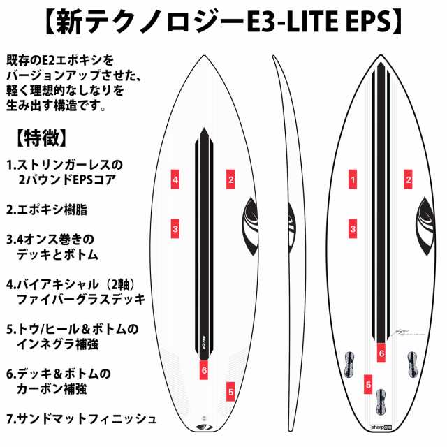 23 シャープアイ SHARP EYE STORMS T2 ストームズ ツインターボ E3-LITE EPS FCS2 サーフボード ショートボード  2023年 日本正規品の通販はau PAY マーケット - オーシャン スポーツ | au PAY マーケット－通販サイト