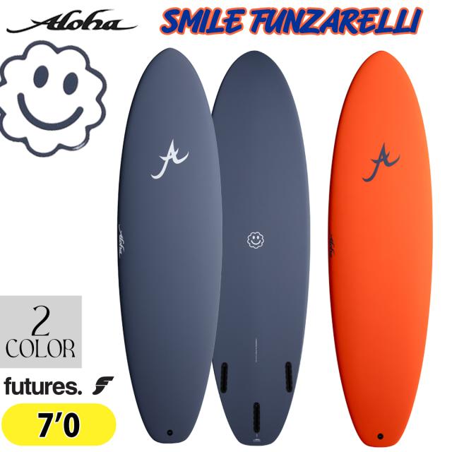 サーフボード　板　サーフィン 25 ALOHA SURFBOARDS アロハ サーフボード SMILE FUNZARELLI