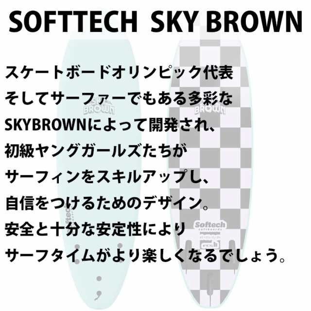 24 ソフテック Softech SKY BROWN スカイブラウン ソフトボード ...