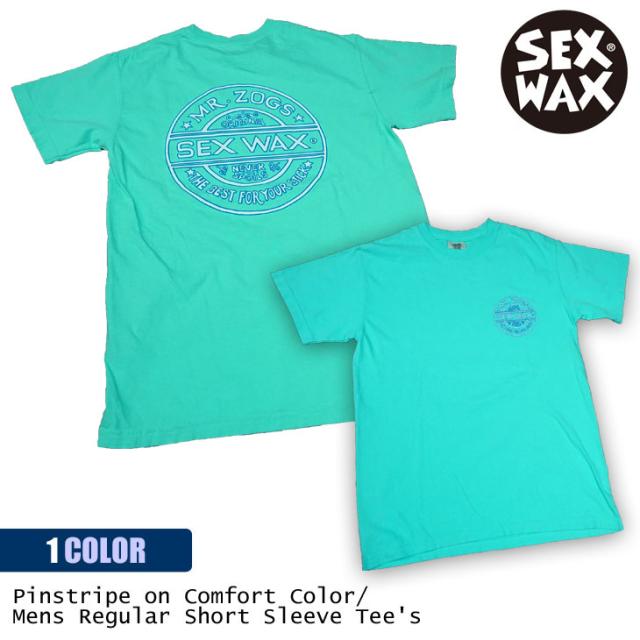 SEXWAX セックスワックス Tシャツ Pinstripe on Comfort Color Mens Regular Short Sleeve Tee’s 半袖 ロゴ スカイブルー メンズ 品番 0101313000207 日本正規品の通販は 5,821円