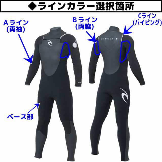 19-20 RIPCURL リップカール セミドライ ウェットスーツ チェスト