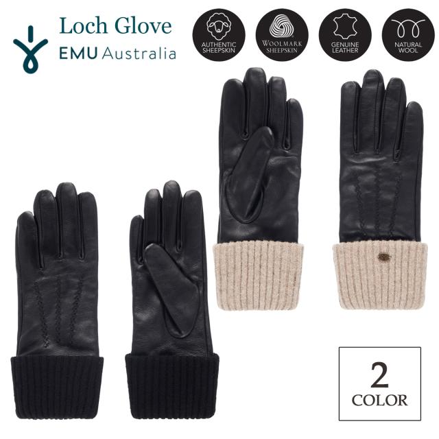 EMU Australia エミュー オーストラリア 手袋 レザー ロッホ グローブ ウール シープスキン 防寒 保温 Loch Glove 品番 W7016 日本正規品