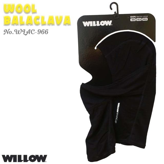 24/25 WILLOW ウィロー バラクラバ WOOL BALACLAVA スキー スノーボード スノボ ウィンタースポーツ 目出し帽 消臭 保温 調湿 メンズ ユニセックス 2024/2025年 品番 WLAC-966 日本正規品の通販は