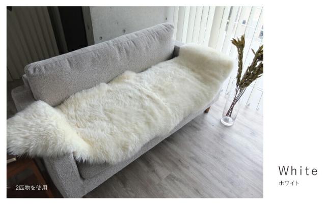 NZDX-2.0-BE ムートンラグ 60×170cm ムートン ラグ 2匹物 60×170cm 高級 羊毛 ラグマット 長毛フリース