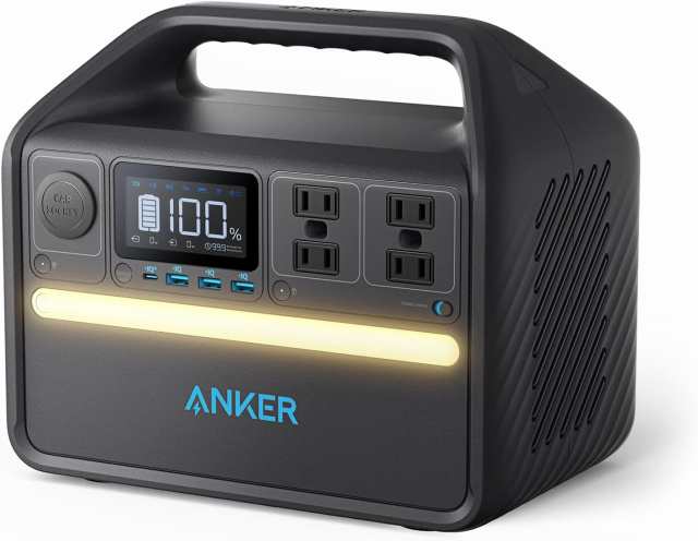 Anker 535 Portable Power Station (PowerHouse 512Wh) (6倍長寿命 ポータブル電源 大容量 バッテリー )