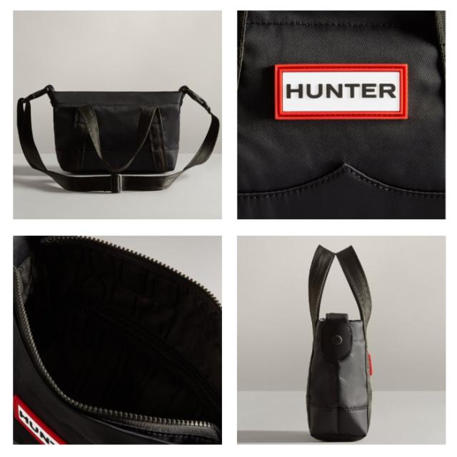 ハンター バック HUNTER ナイロン ミニ トップ クリップ トート バッグ UBS1203KBM 耐水 ショルダーバッグ 斜め掛け 旅行 通学 通勤 レディース メンズ 男女兼用 ブラック カーキ ネイビー_2