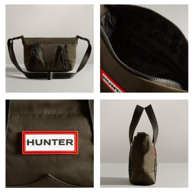 ハンター バック HUNTER ナイロン ミニ トップ クリップ トート バッグ UBS1203KBM 耐水 ショルダーバッグ 斜め掛け 旅行 通学 通勤 レディース メンズ 男女兼用 ブラック カーキ ネイビー_4