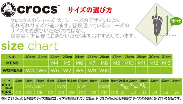 crocs c7 size in cm