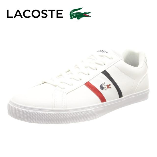 ラコステ LACOSTE 45CMA0055 LEROND PRO TRI 123 1 CMA メンズ ローカットスニーカー ホワイト ネイビー レッド カジュアル おしゃれ