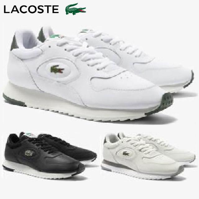 ラコステ LACOSTE 46SMA0012 LINETRACK 2231 SMA メンズ ローカットスニーカー ホワイト グリーン ブラック スポーツ レースアップ カジュアルシューズ
