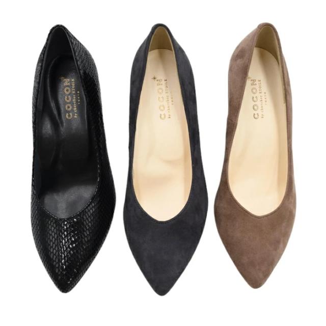 ポインテッドトゥパンプス R-1493 6.5cm ヒール 日本製 スエード ブラック リザード 型押し 結婚式 二次会 パーティ 入学式 卒業式 本革 浅草製 日本製 レディース 靴 美脚 通勤